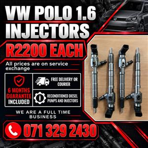 VW POLO 1.6 INJECTORS FOR SALE WITH WARRANTY 