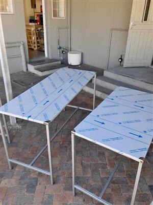Stainless Steel top tables 570x1450 2 