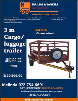  3m Cargo / Luggage Trailer