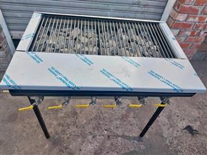 Gas flame Grillers from 3 burner up to 12 burner 