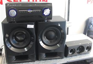 Jvc 5.2 amplifier with 2 subwoofers and center S048596A #Rosettenvillepawnshop