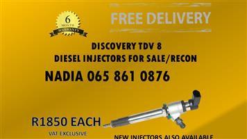 DISCOVERY TDV 8 DIESEL INJECTORS FOR SALE - WARRANTY 6 MONTHS