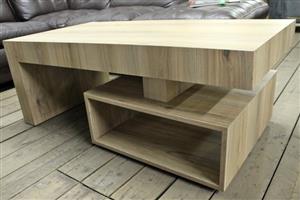 LIGHT BROWN WOODEN 2PC COFEE TABLE S067488A