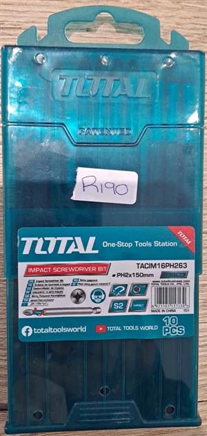 Brand New Total Tools Impact Screwdrivers PH2 150mm
