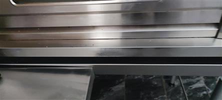 Stainless Steel Tables with Splashback 