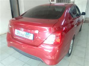 2015 Nissan Almera 1.5  89000km MANUAL  Maroon color petrol