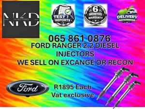 FORD RANGER 2,2 DIESEL INJECTORS - FOR SALE ON EXCHANGE OR RECON OR NEW PORT SHEPSTONE