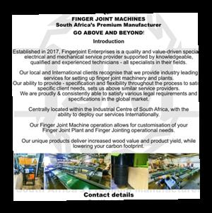 Finger joint machine 