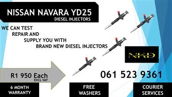 DIESEL INJECTIONS FOR NISSAN NAVARA YD25 WITH REPORTS FOR SALE