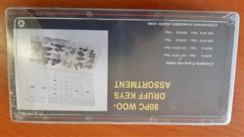 80PC  WOODRUFF KEYS ASSORTMENT. BRAND NEW. FOR VARIOUS CARS.