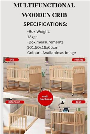 Multifunctional wooden Cribs for sale Available on order only Contact for price
