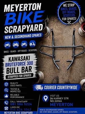 Kawasaki Bruteforce 300 Bull bar. 