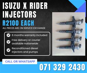 ISUZU X RIDER INJECTORS FOR SALE WITH WARRANTY 