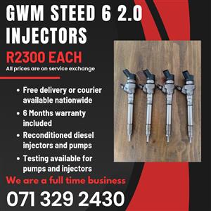 GWM STEED 6 2.0 INJECTORS FOR SALE WITH WARRANTY 