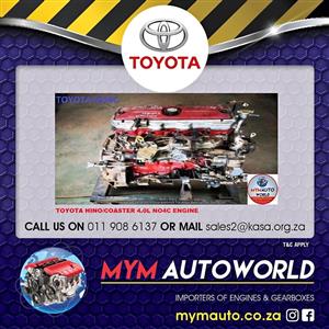 TOYOTA HINO COASTER 4.0L NO4C ENGINE