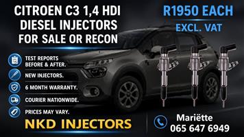 Diesel Injectors Citroen C3 1.4 HDI