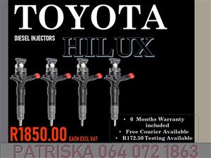 TOYOTA HILUX DIESEL INJECTORS FOR SALE ON SAME DAY SERVICE