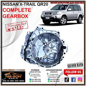NISSAN X-TRAIL QR20 COMPLETE GEARBOX