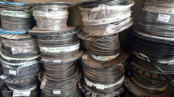 Various counts of fiber optic cable for sale.