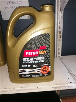 10w/40 oil 5 litre oils for sale @Syeds auto parts 