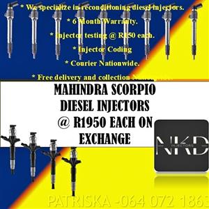 MAHINDRA SCORPIO COMMON RAIL DIESEL INJECTORS FOR SALE