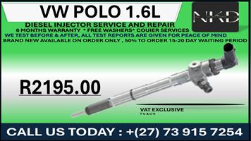 Vw Polo 1.6L Diesel Injectors 