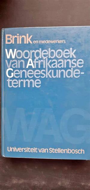 Woordeboek van Afrikaanse Geneeskunde- terme  Brink en medewerkers
