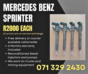 MERCEDES BENZ SPRINTER INJECTORS FOR SALE WITH WARRANTY