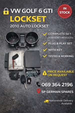 VW GOLF 6 GTI LOCKSET AVAILABLE FOR SALE