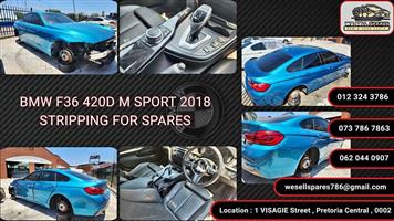 BMW F36 M SPORT 2018 STRIPPING FOR SPARES