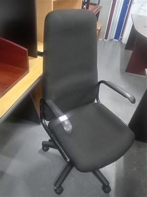 High back chair