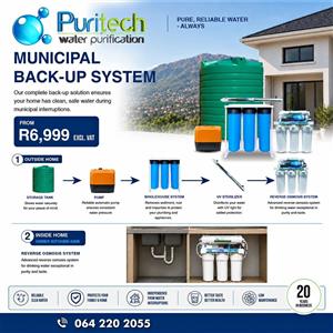 Municipal Water back up 