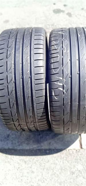 2 X 245/35/18 Bridgestone runflats tyres with about 90%