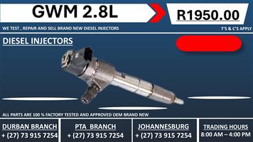 GWM 2.8L Diesel Injectors 