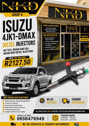 ISUZU_4JK1_DMAX_DIESEL_INJECTORS_NKD_REFURBISHMENT_KZN
