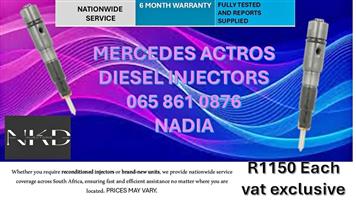 MERCEDES ACTROS DIESEL INJECTORS FOR SALE -RECONDITIONED AND NEW
