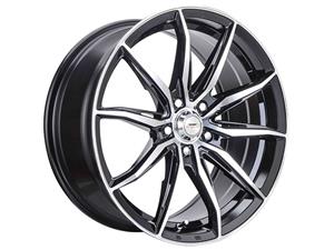 15″ A-Line VF1 4/100 black Machined Face Alloy wheels