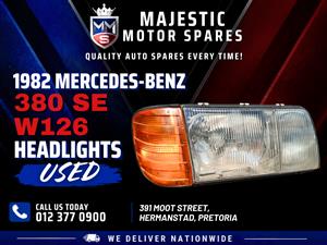 1982 Mercedes-Benz 380 SE W126 Headlights for Sale - Used 
