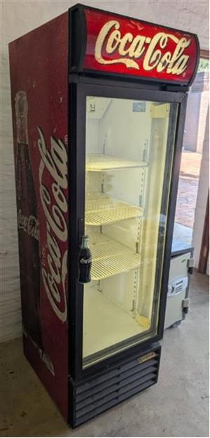 Retro Coca-Cola Glass Door Display Fridge (Husky HV141) - Working