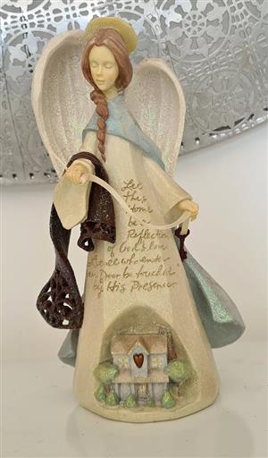 The "Foundations Prayer Angel"4005133 by Karen Hahn is a collectible decorative piece from Enesco