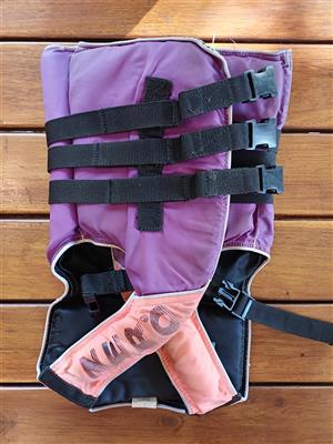 Purple Zero 20kg kids life jacket