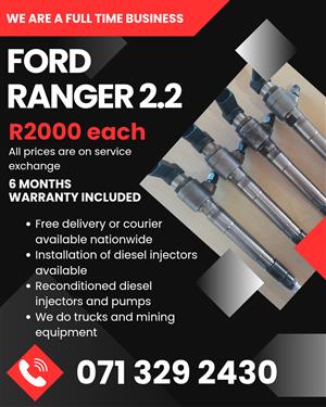 FORD RANGER 2.2 INJECTORS FOR SALE WITH WARRANTY INCLUDED 