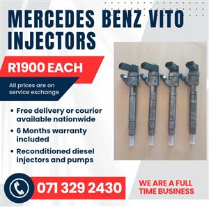 MERCEDES BENZ VITO 115 INJECTORS FOR SALE WITH WARRANTY 