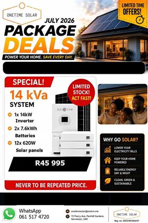 Solar system for sale 