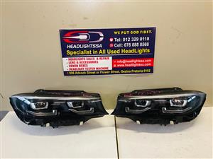 BMW G20 3 series left and right side LED xenon headlights (black) 2019