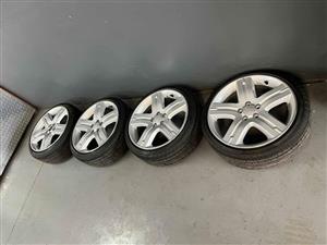 17 inch 5x100pcd with 195 40 17