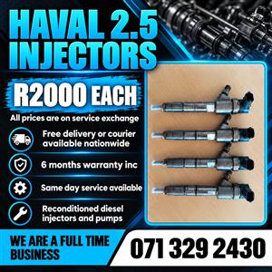 HAVAL 2.5 INJECTORS FOR SALE WITH WARRANTY 
