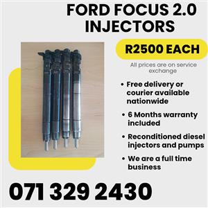 FORD FOCUS 2.0 INJECTORS FOR SALE WITH WARRANTY 