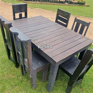 Dining Room Table & Chairs R2500 Chairs are assorted  GARDEN MARKET PLACE. HILLCREST