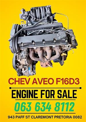 Chev Aveo F16D3 engine